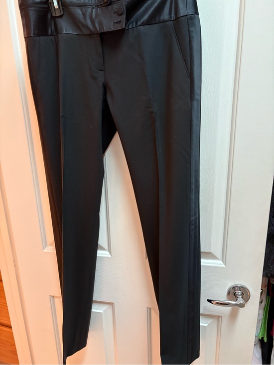 Laundry by Design Pants - Laundry by Design Tuxedo style dressy black Trim Straight-Leg Pant